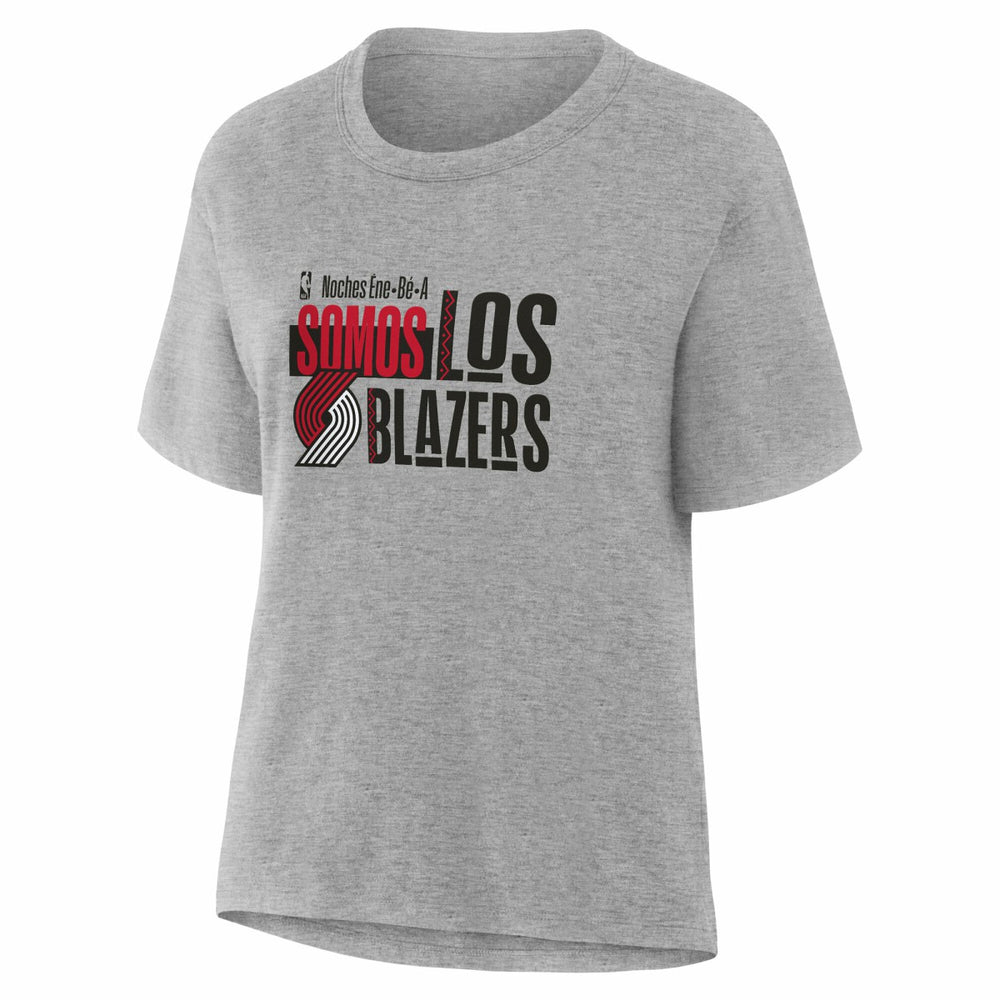 Gray Portland Trail Blazers Women's Noches Training T-Shirt | NBA