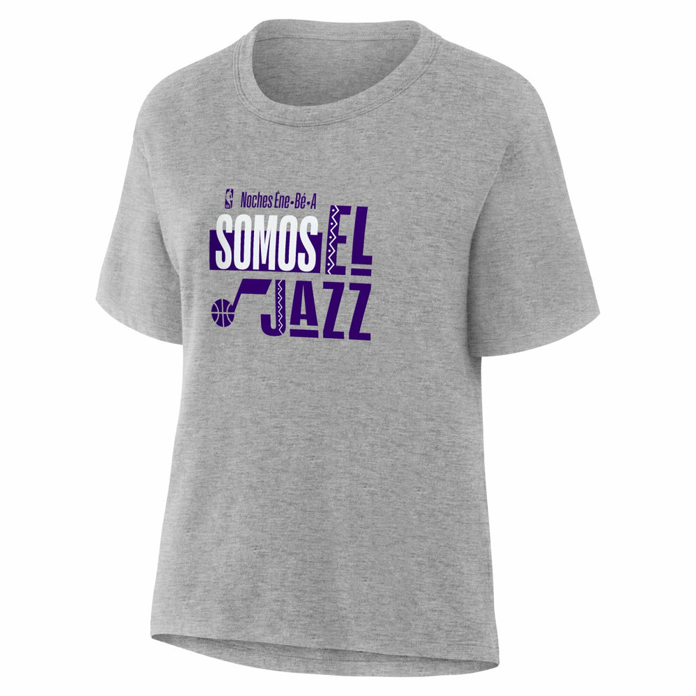 Gray Utah Jazz Women's Noches Training T-Shirt | NBA