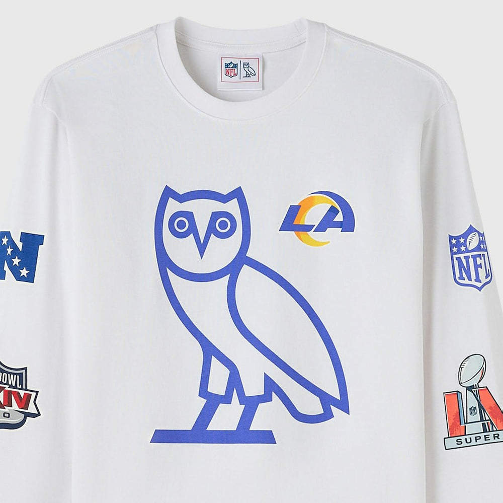 Los Angeles Rams OVO x NFL Unisex Long Sleeve T-Shirt | NFL Hot