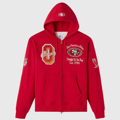 San Francisco 49ers OVO x NFL Unisex Full-Zip Waffle-Lined Hoodie | NFL Near me