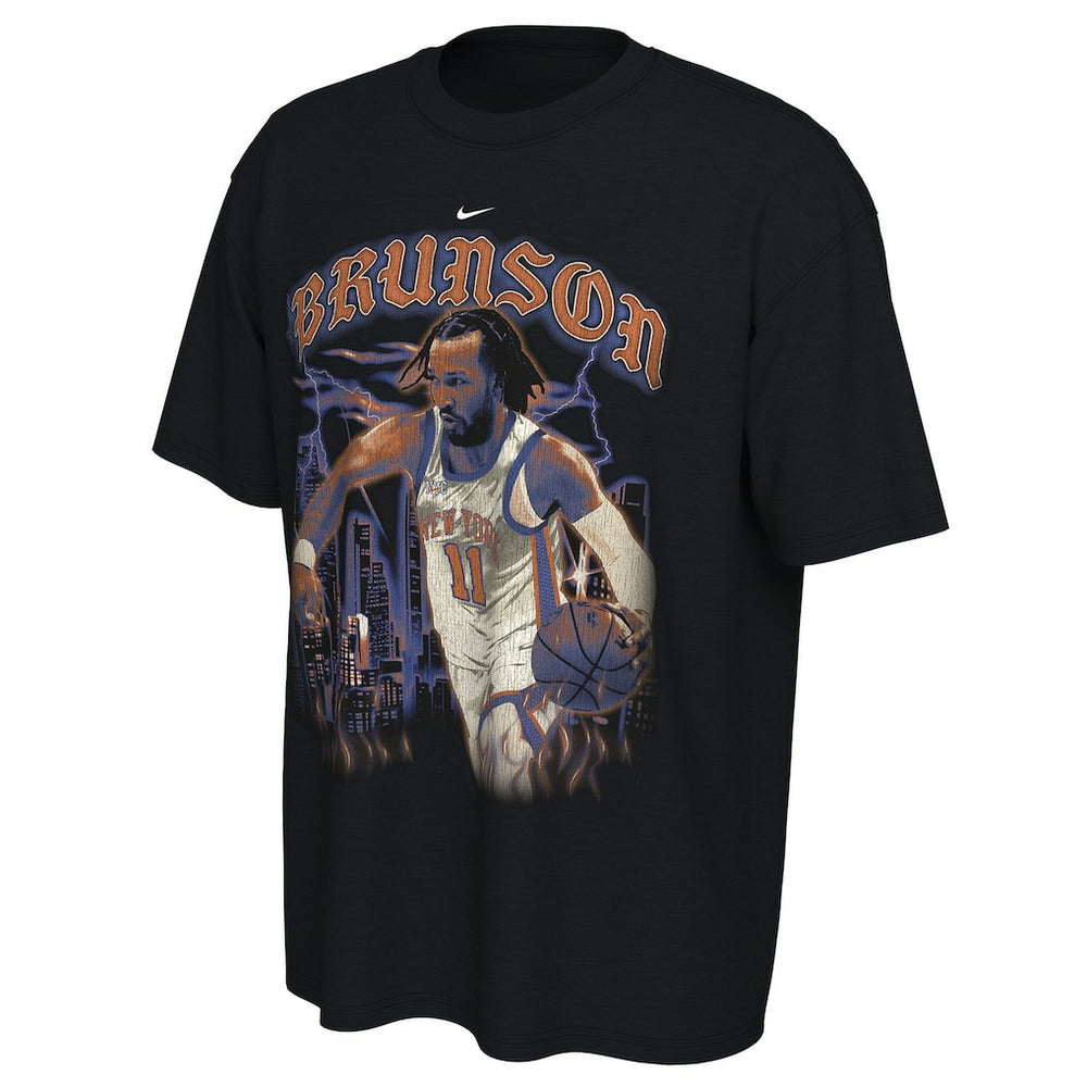 Black Jalen Brunson New York Knicks Unisex 2025/26 City Edition Player Graphic T-Shirt | NBA