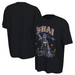Black Shai Gilgeous-Alexander Oklahoma City Thunder Converse Unisex 2025/26 City Edition Player Graphic T-Shirt | NBA