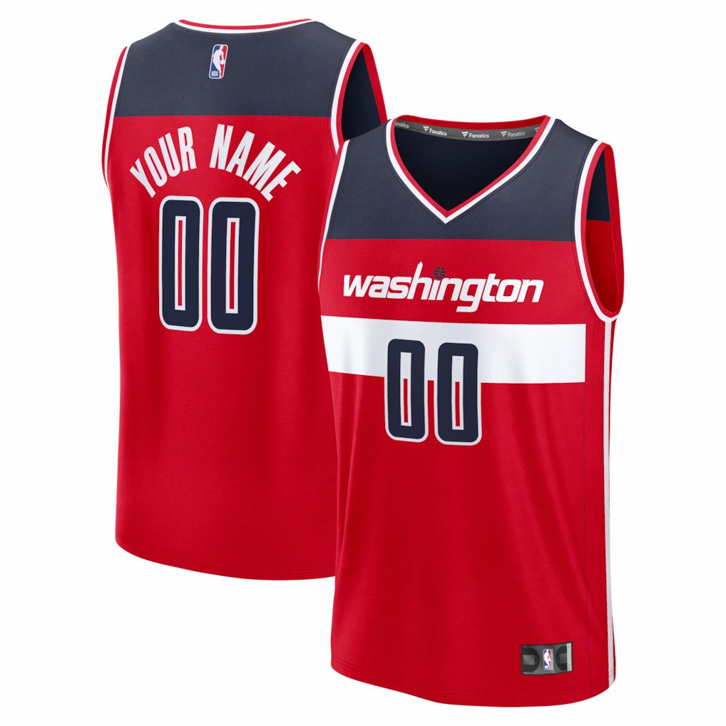 Red Washington Wizards Fastbreak Custom Jersey | NBA