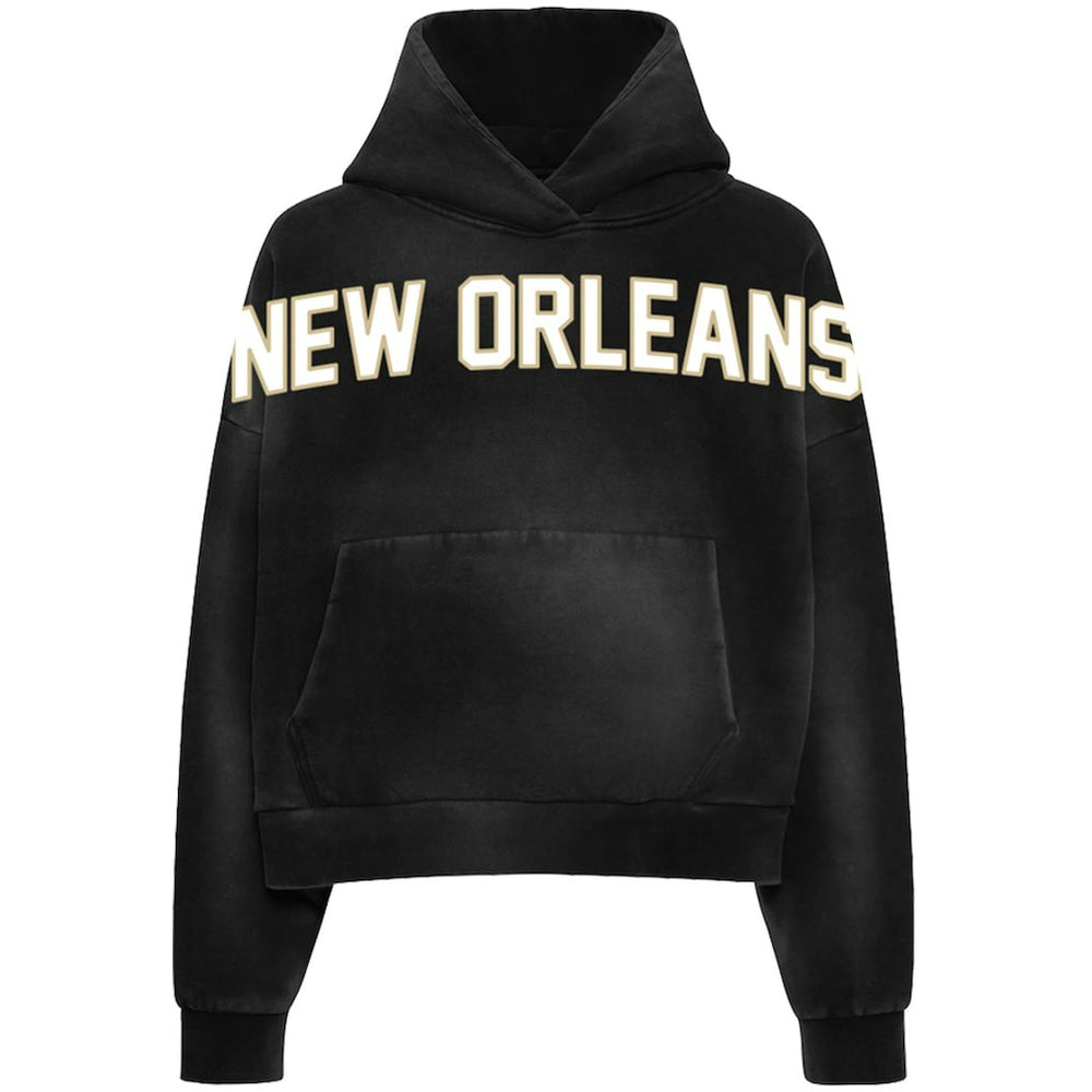 New Orleans Saints WRLDINVSN x  Unisex Cozy Cropped Hoodie | NFL New