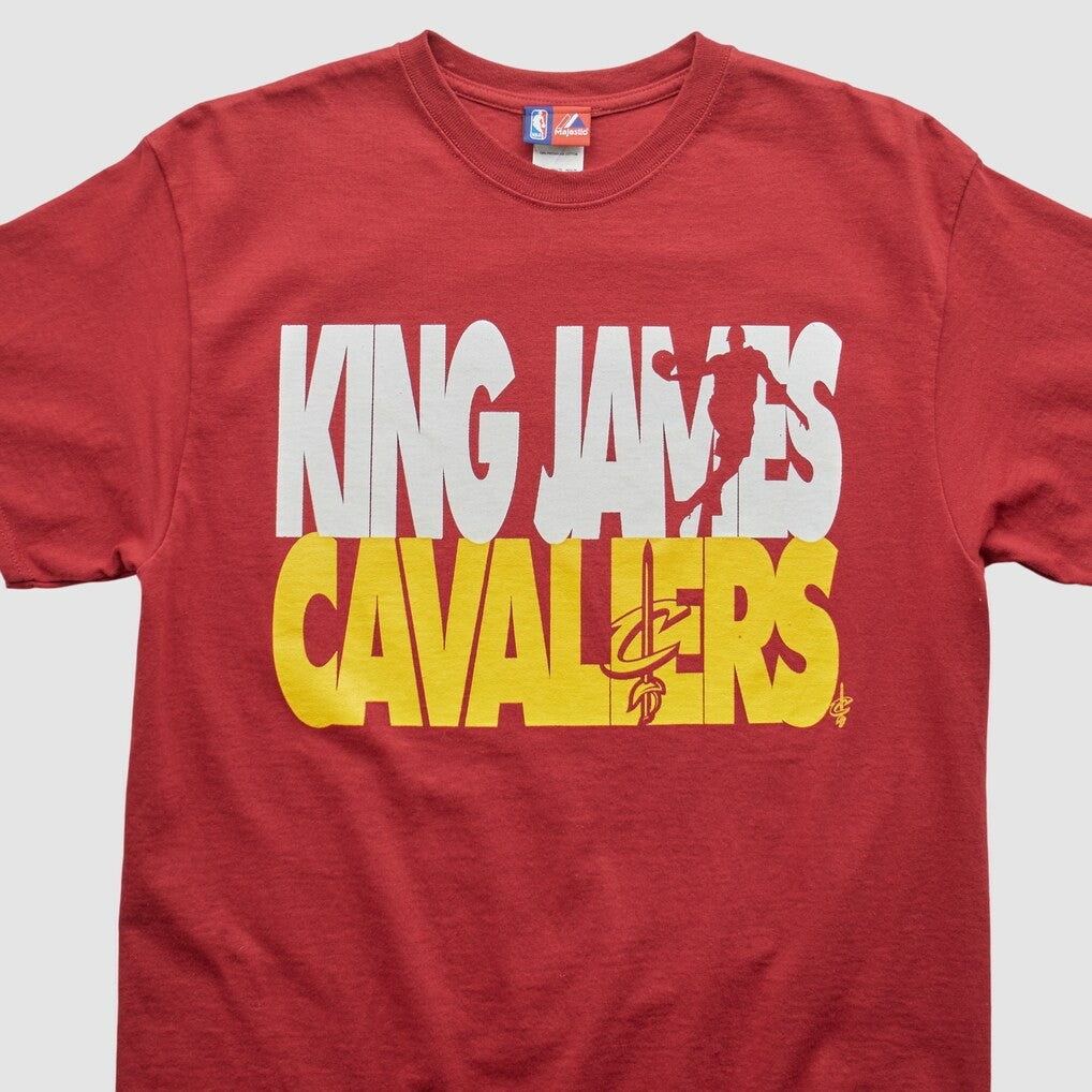 Maroon Cleveland Cavaliers Majestic 2000s T-shirt sale | NBA