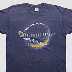 Milwaukee Brewers Logo Athletic 2001 T-shirt - MLB T-shirts