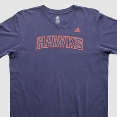 Navy Atlanta Hawks 2000s Long Sleeve T-shirt | NBA