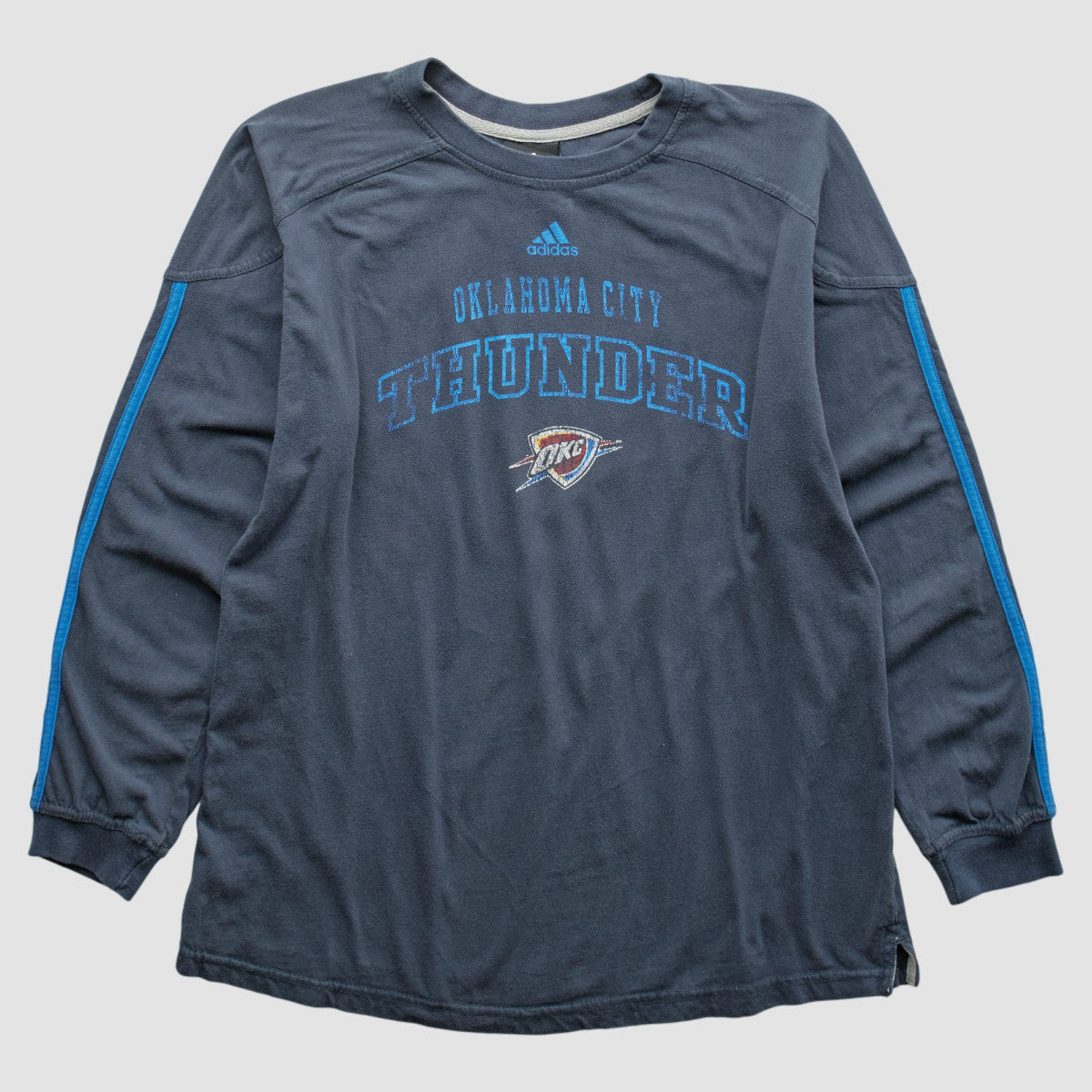 Navy Oklahoma City Thunder 2010s Long Sleeve T-shirt | NBA