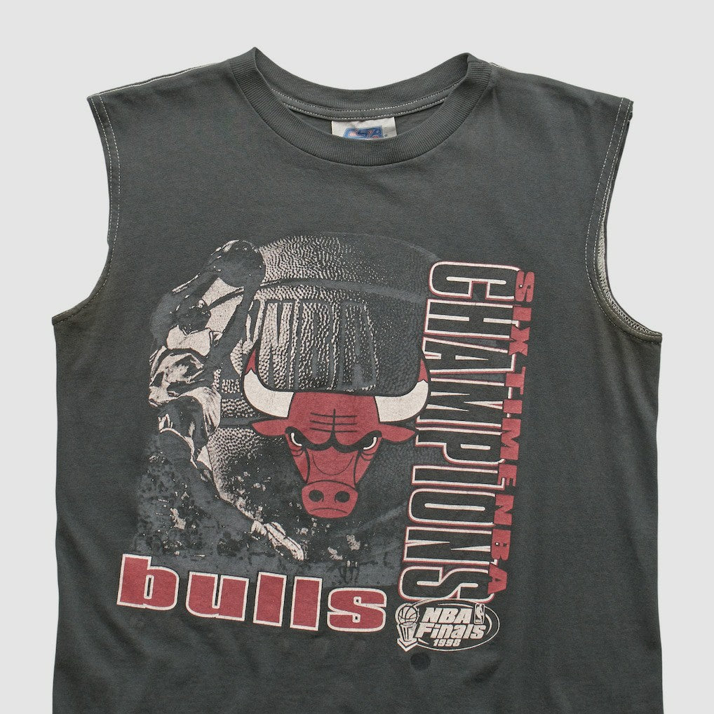 Charcoal Chicago Bulls CSA 1998 Tank sale | NBA
