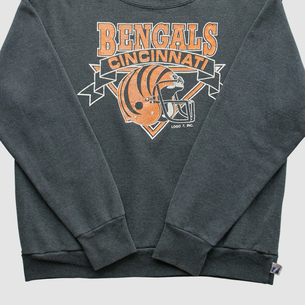 Cincinnati Bengals Logo 7 80s Pullover Sweatshirt | NFL Sale