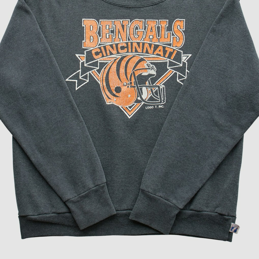 Cincinnati Bengals Logo 7 80s Pullover Sweatshirt | NFL Sale