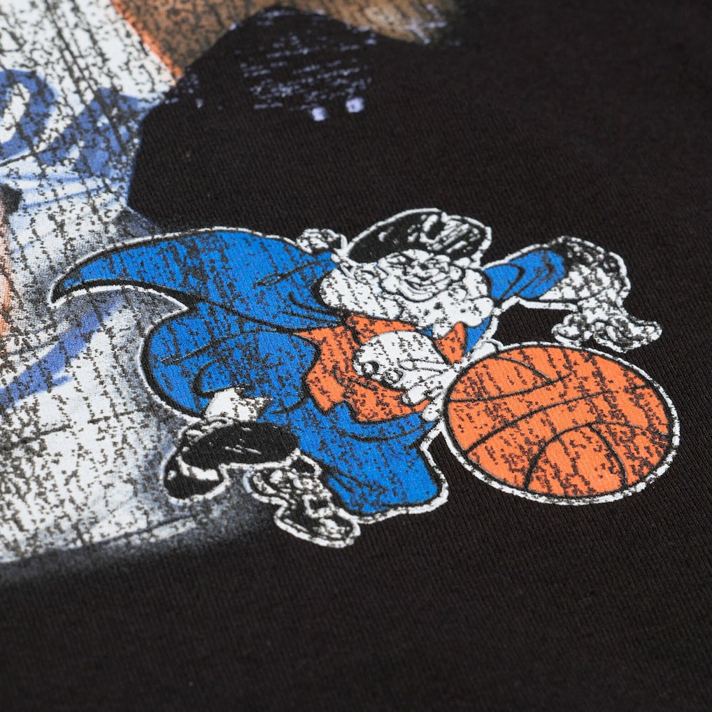 Black Nathaniel Clifton New York Knicks 75th Anniversary Pioneers Player T-Shirt | NBA