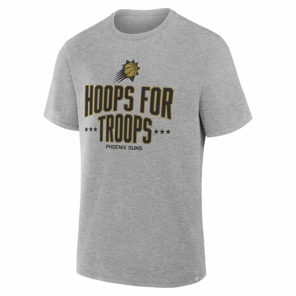 Gray Phoenix Suns Hoops For Troops T-Shirt | NBA