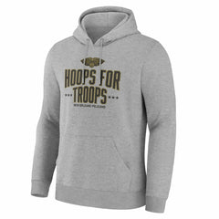 Gray New Orleans Pelicans Hoops For Troops Hoodie | NBA