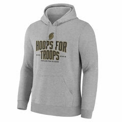 Gray Portland Trail Blazers Hoops For Troops Hoodie | NBA
