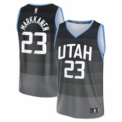 Black Lauri Markkanen Utah Jazz 2025/26 City Edition Fast Break Jersey | NBA
