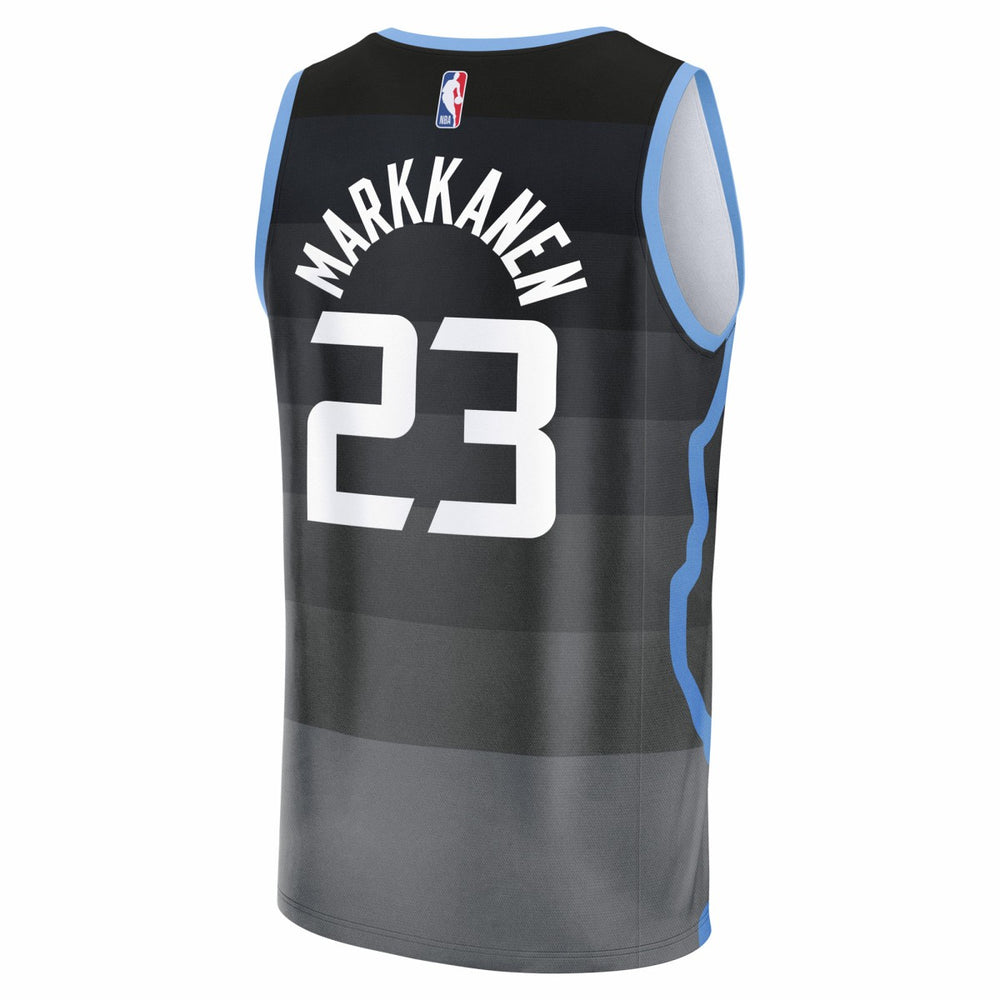 Black Lauri Markkanen Utah Jazz 2025/26 City Edition Fast Break Jersey | NBA