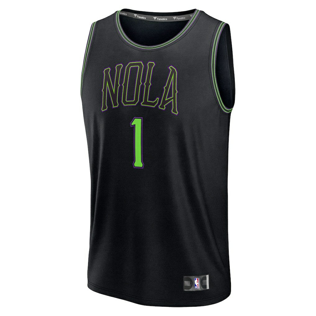Black Zion Williamson New Orleans Pelicans 2025/26 City Edition Fast Break Jersey | NBA
