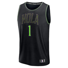 Black Zion Williamson New Orleans Pelicans 2025/26 City Edition Fast Break Jersey | NBA