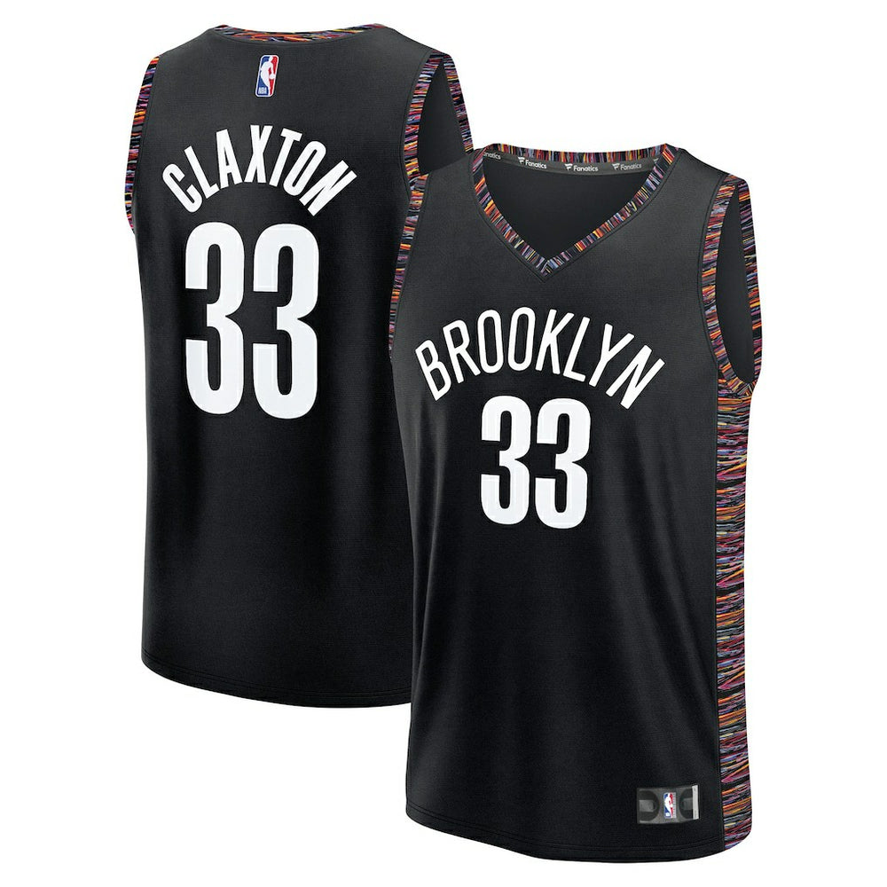 Black Nic Claxton Brooklyn Nets 2025/26 City Edition Fast Break Jersey | NBA