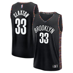 Black Nic Claxton Brooklyn Nets 2025/26 City Edition Fast Break Jersey | NBA