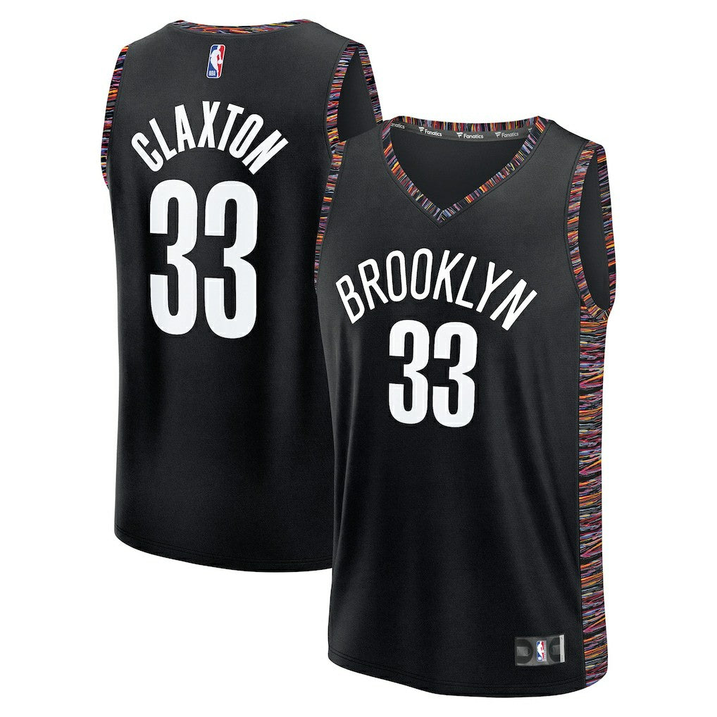 Black Nic Claxton Brooklyn Nets Youth 2025/26 City Edition Fastbreak Jersey | NBA