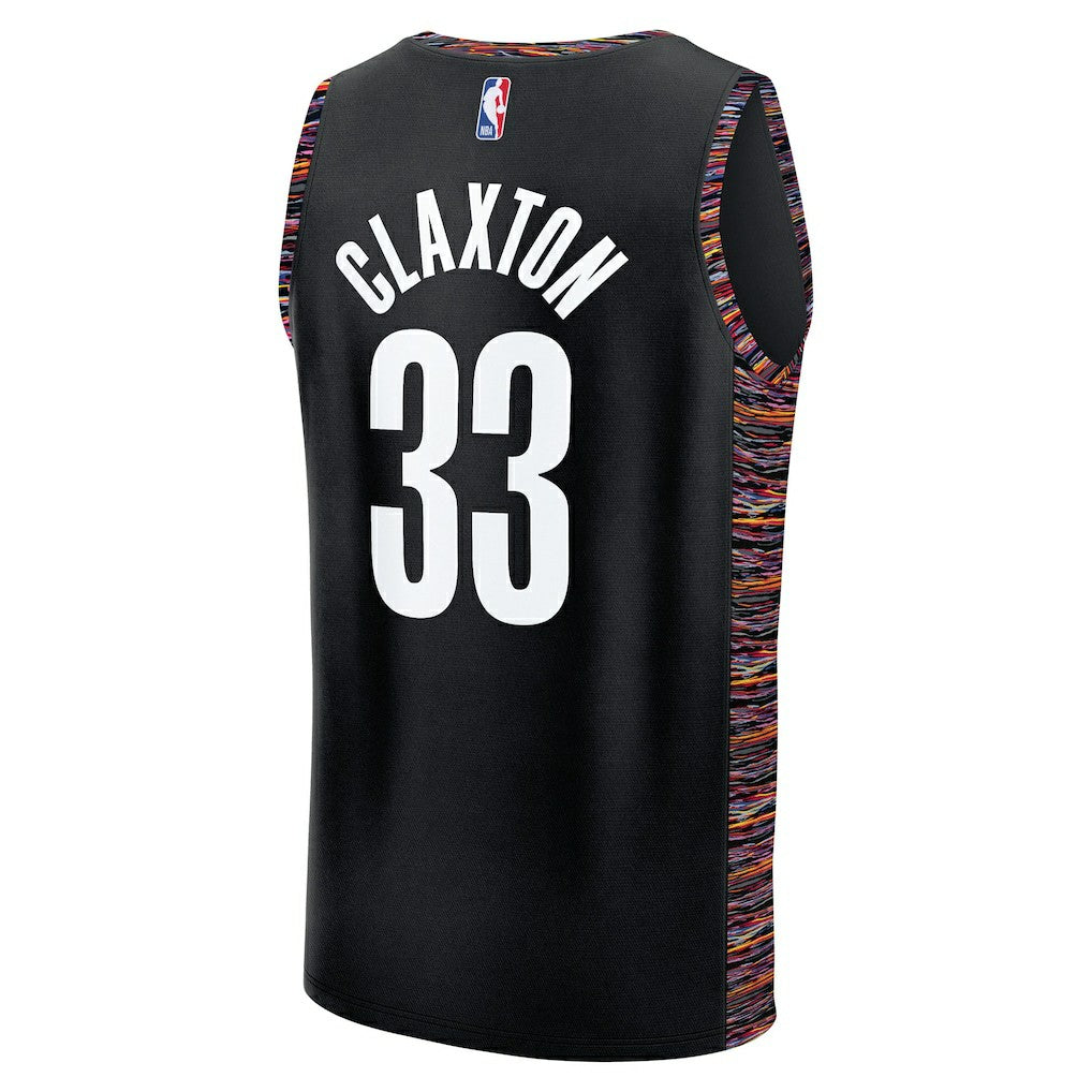 Black Nic Claxton Brooklyn Nets Youth 2025/26 City Edition Fastbreak Jersey | NBA