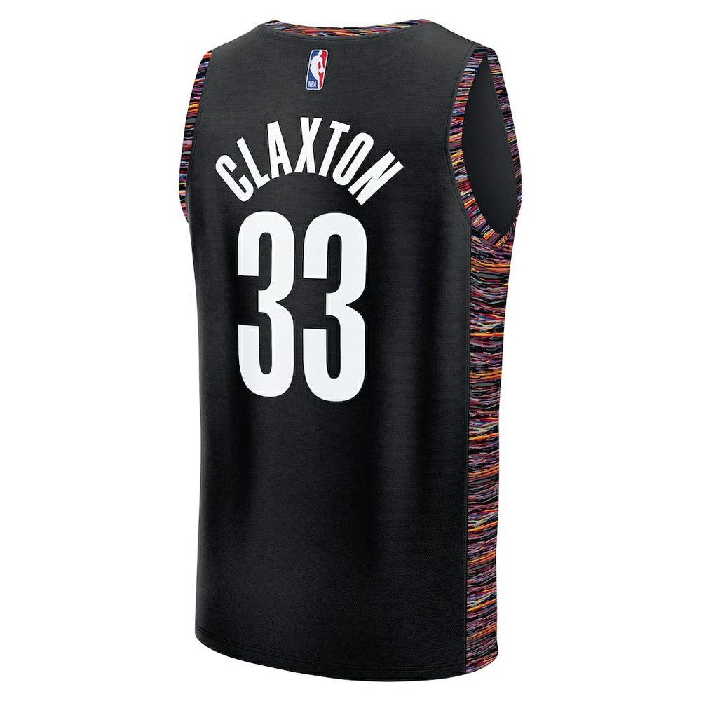 Black Nic Claxton Brooklyn Nets Youth 2025/26 City Edition Fastbreak Jersey | NBA