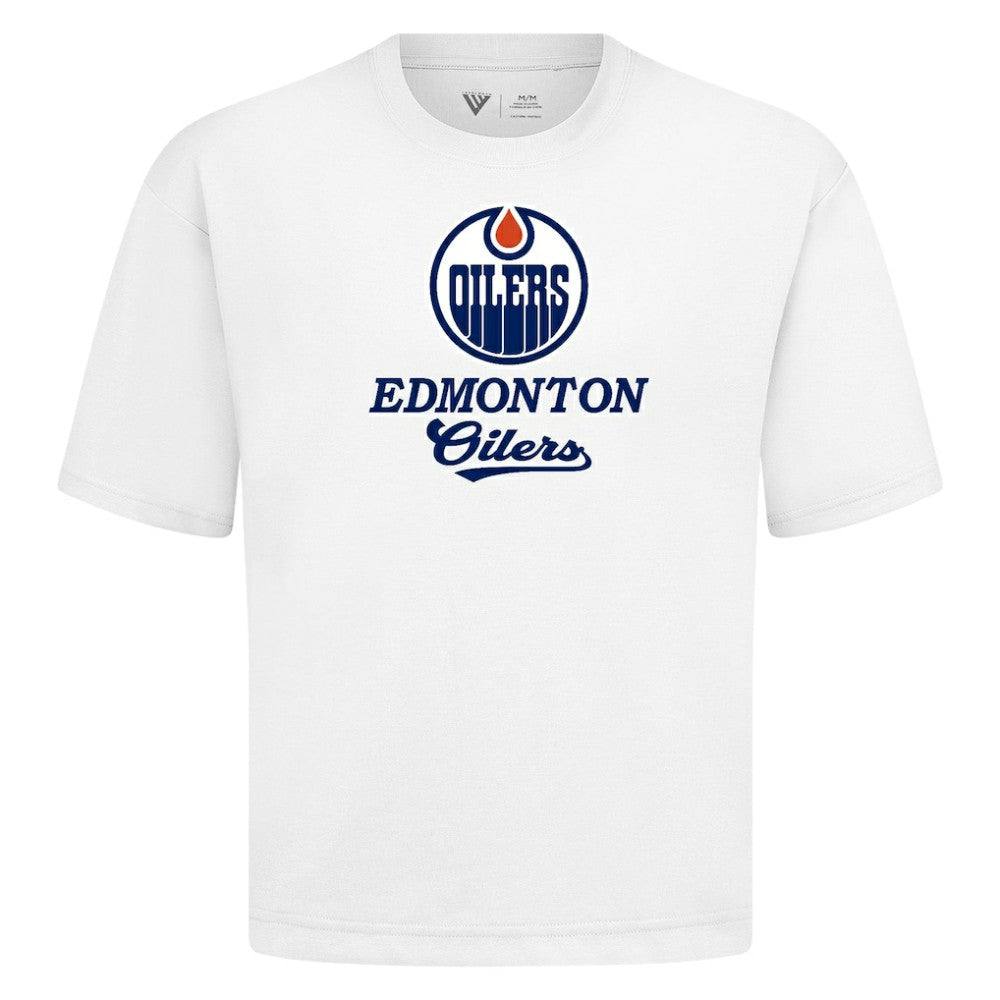Edmonton Oilers Levelwear Team Surge Luxe Signature Knit T-Shirt -  NHL T-shirts