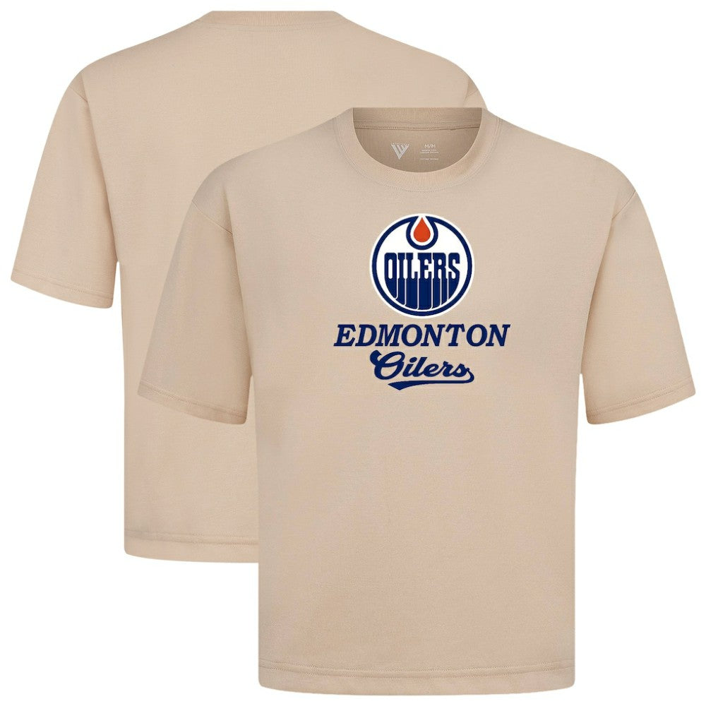 Edmonton Oilers Levelwear Team Surge Luxe Signature Knit T-Shirt -  NHL T-shirts