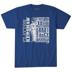 Clayton Kershaw Los Angeles Dodgers BreakingT Unisex GOAT List T-Shirt - MLB T-shirts