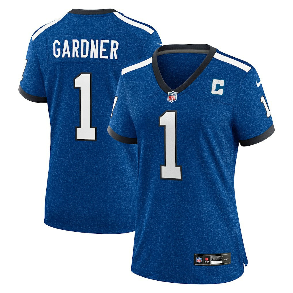 Indianapolis Colts Ahmad Sauce Gardner  Women's Alternate 2 Indiana Nights Game Jersey | NFL US