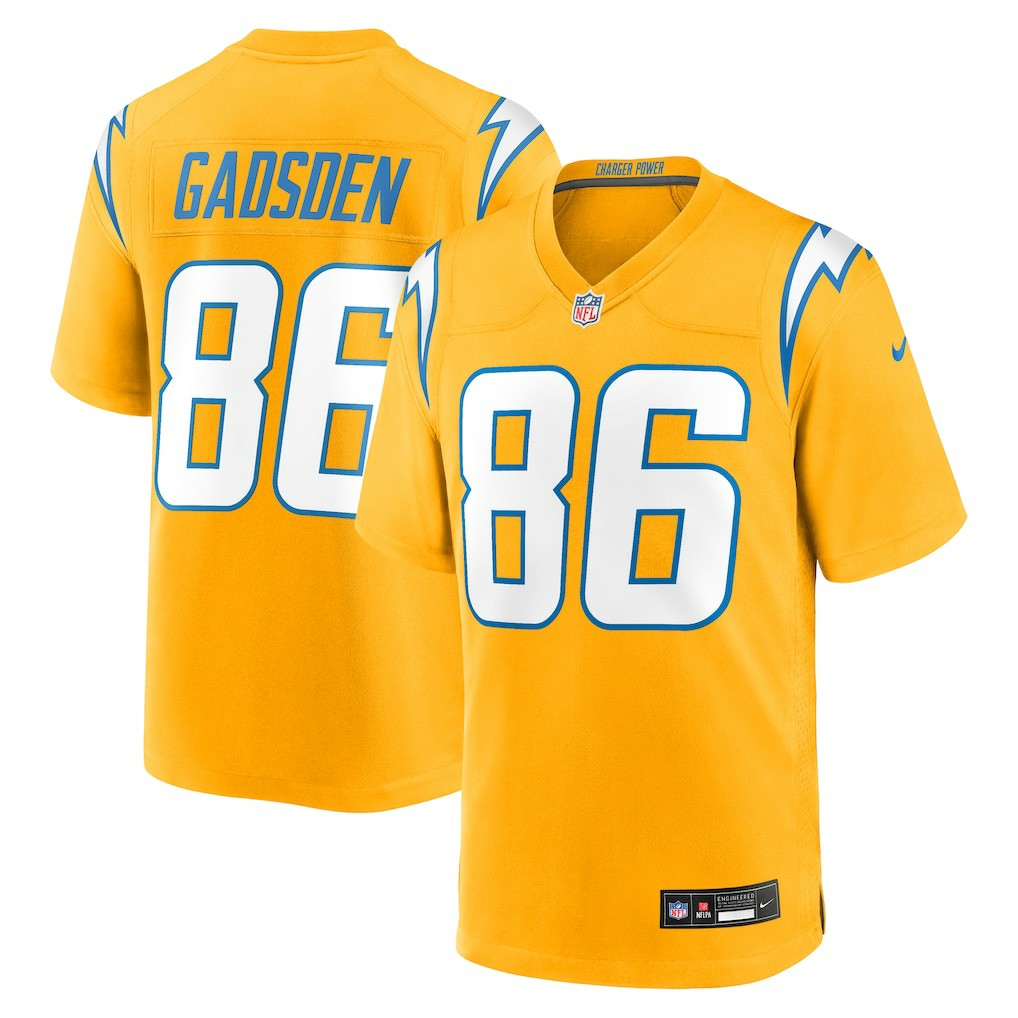 Los Angeles Chargers Oronde Gadsden  Alternate Charger Power Game Jersey | NFL Outlet