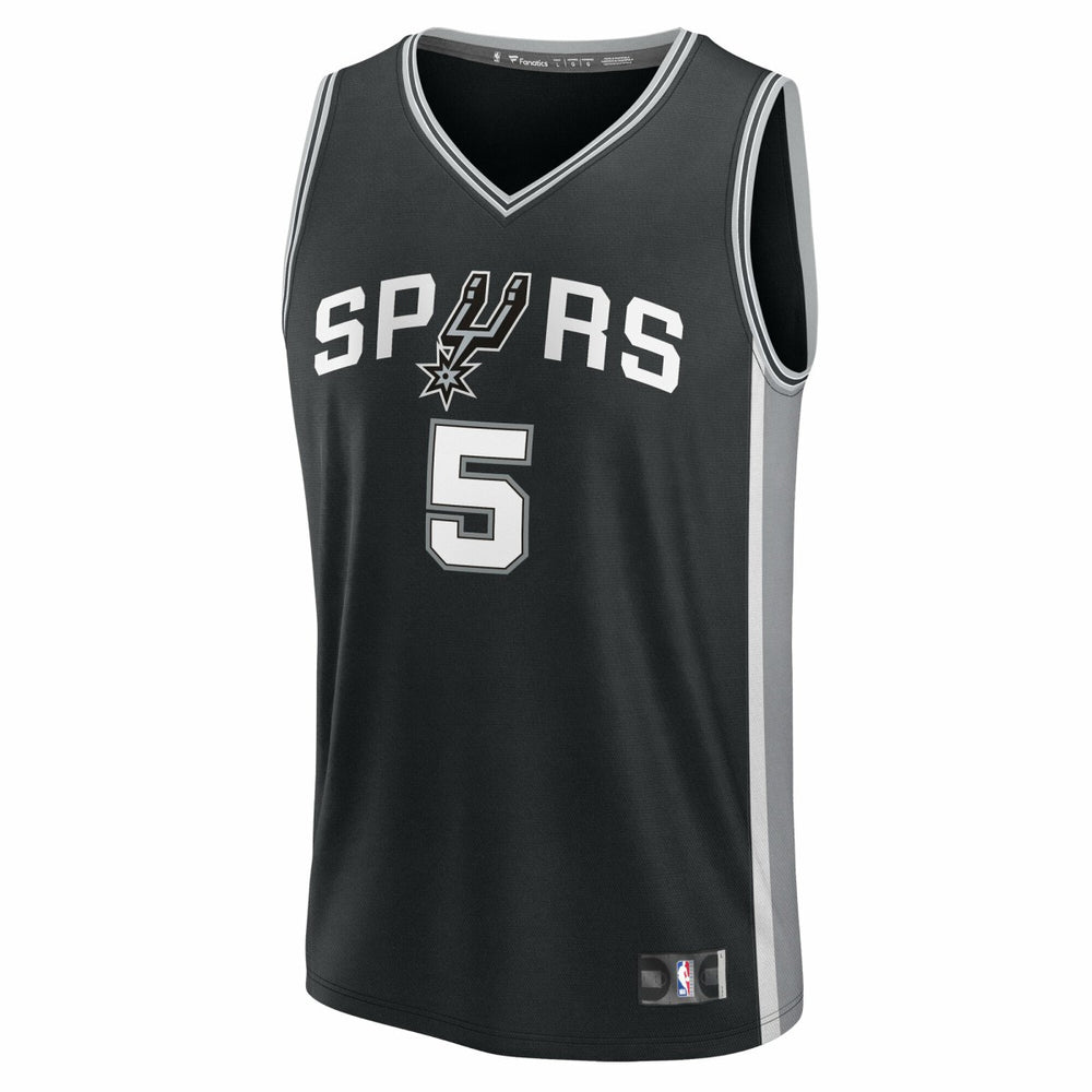 Black Stephon Castle San Antonio Spurs Fast Break Replica Jersey | NBA