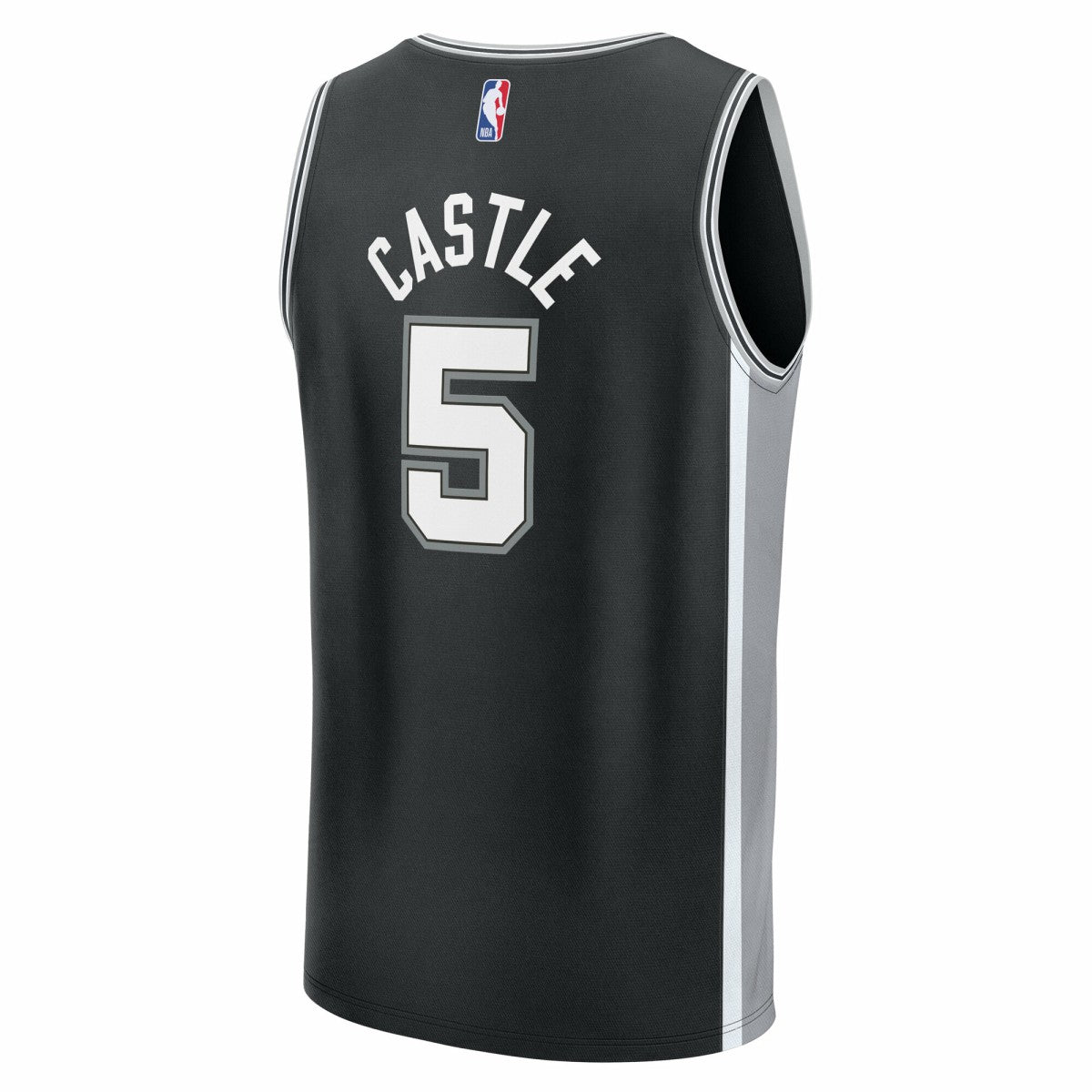 Black Stephon Castle San Antonio Spurs Fast Break Replica Jersey | NBA