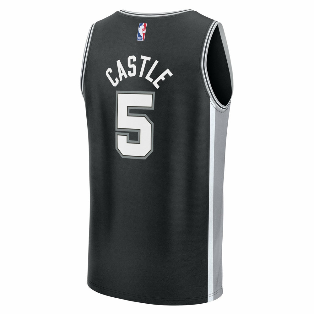 Black Stephon Castle San Antonio Spurs Fast Break Replica Jersey | NBA