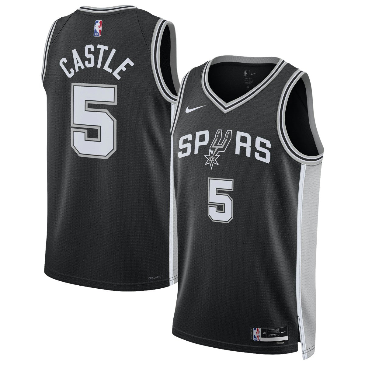 Black Stephon Castle San Antonio Spurs Unisex Swingman Jersey | NBA