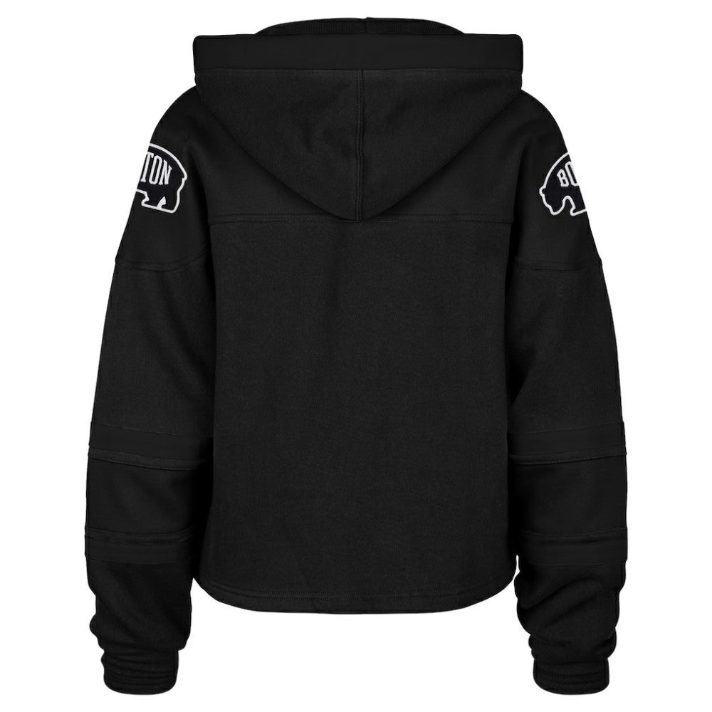 Boston Bruins '47 Women's Cropped Lacer Hoodie -  NHL Hoodies