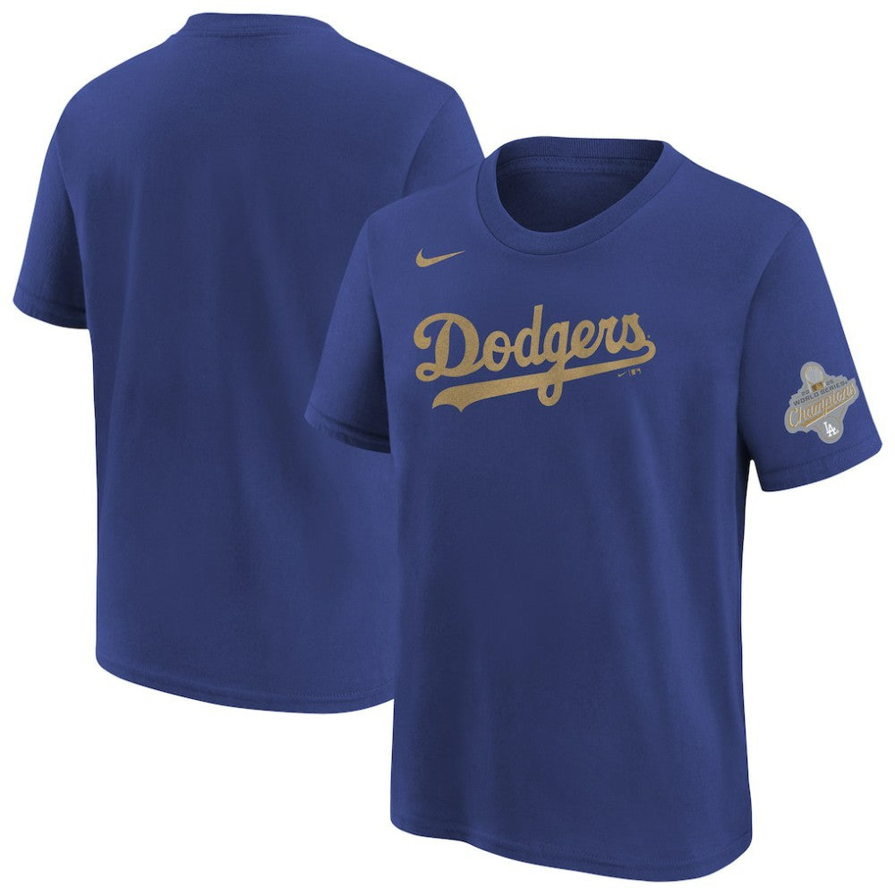 Los Angeles Dodgers Nike Youth 2026 Gold Collection Wordmark T-Shirt - MLB T-shirts