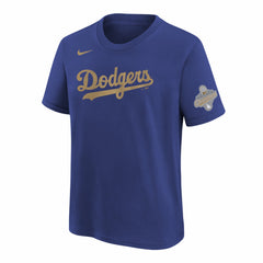 Los Angeles Dodgers Nike Youth 2026 Gold Collection Wordmark T-Shirt - MLB T-shirts