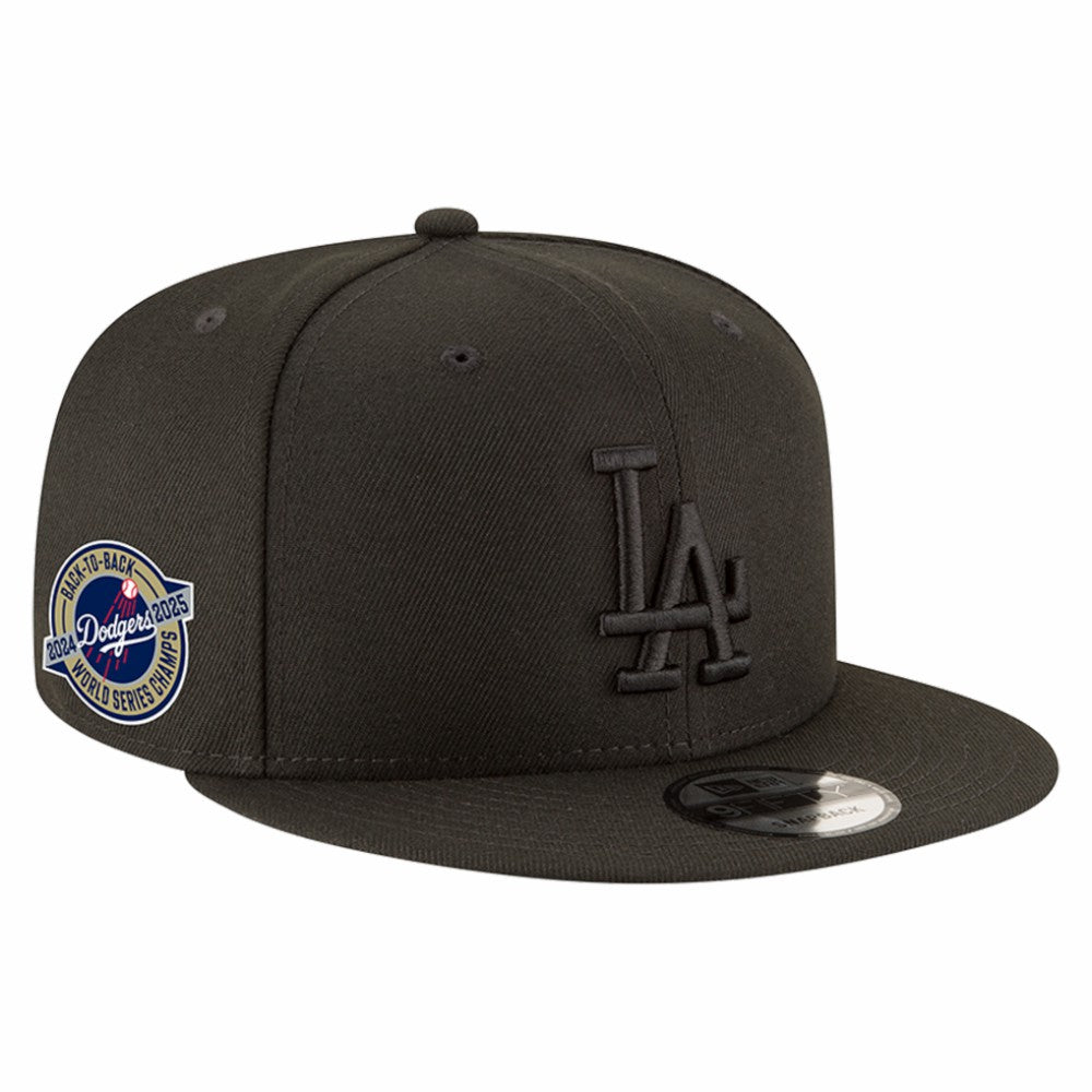 Los Angeles Dodgers New Era 2024/25 Back-to-Back Champions Circle Side Patch 9FIFTY Snapback Hat - MLB Hats