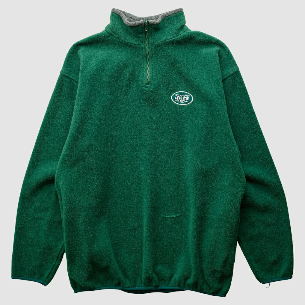 New York Jets Majestic 2000s 1/4 Zip Sweatshirt | NFL Outlet
