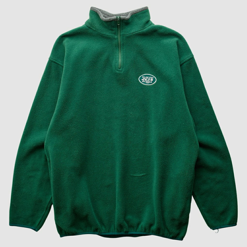 New York Jets Majestic 2000s 1/4 Zip Sweatshirt | NFL Outlet