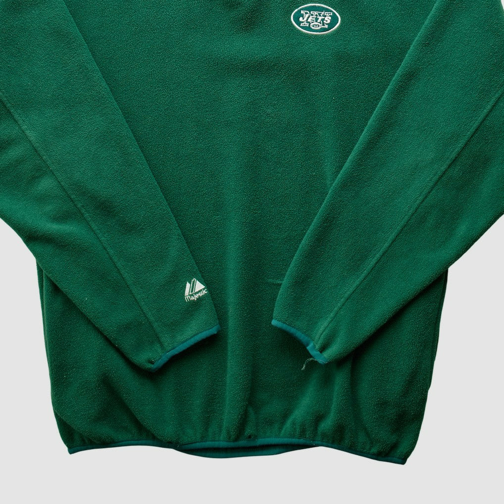 New York Jets Majestic 2000s 1/4 Zip Sweatshirt | NFL Outlet