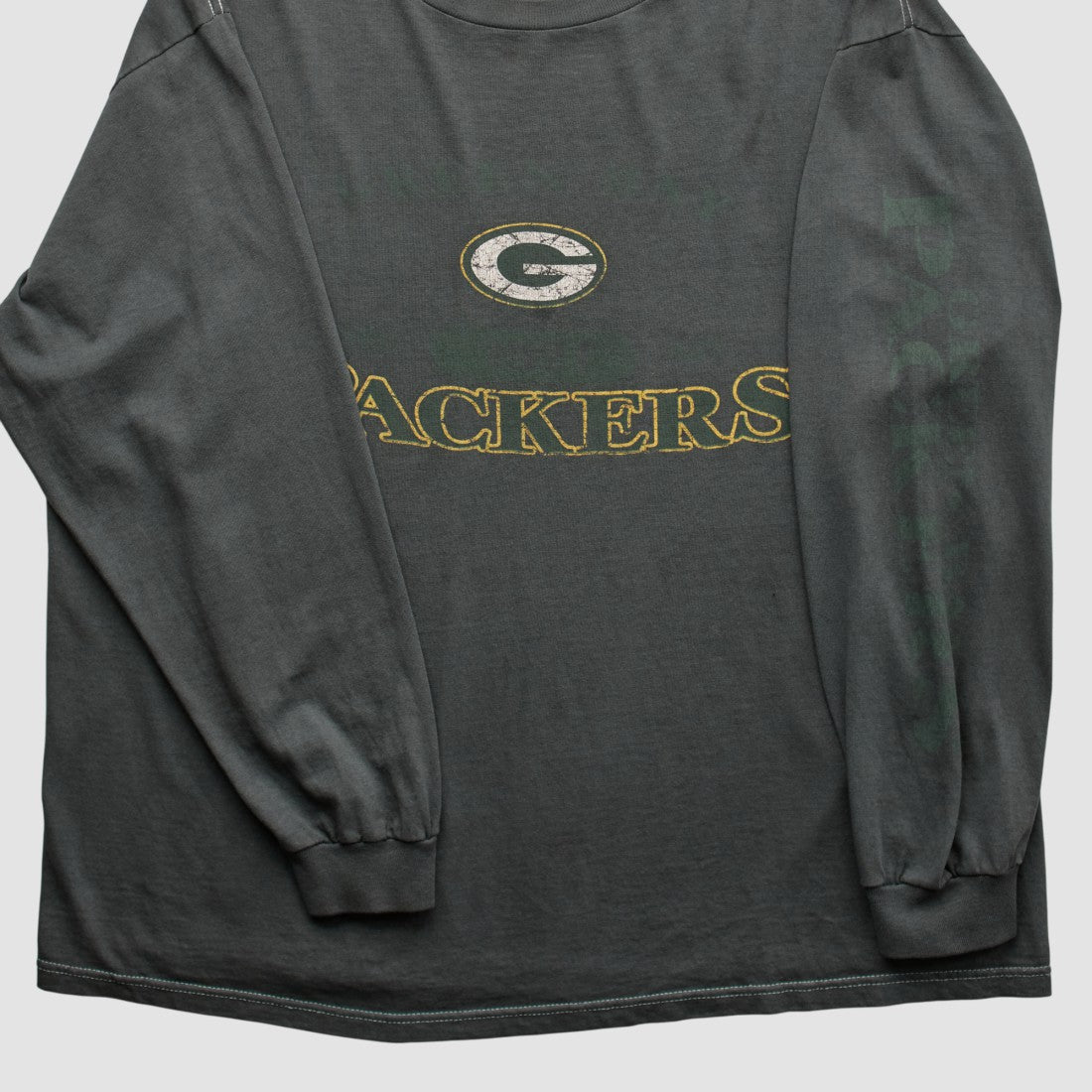 Green Bay Packers Logo Athletic 2000s Long Sleeve T-shirt | NFL Hot