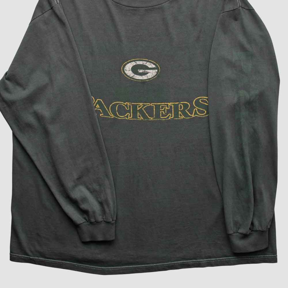Green Bay Packers Logo Athletic 2000s Long Sleeve T-shirt | NFL Hot