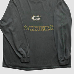 Green Bay Packers Logo Athletic 2000s Long Sleeve T-shirt | NFL Hot