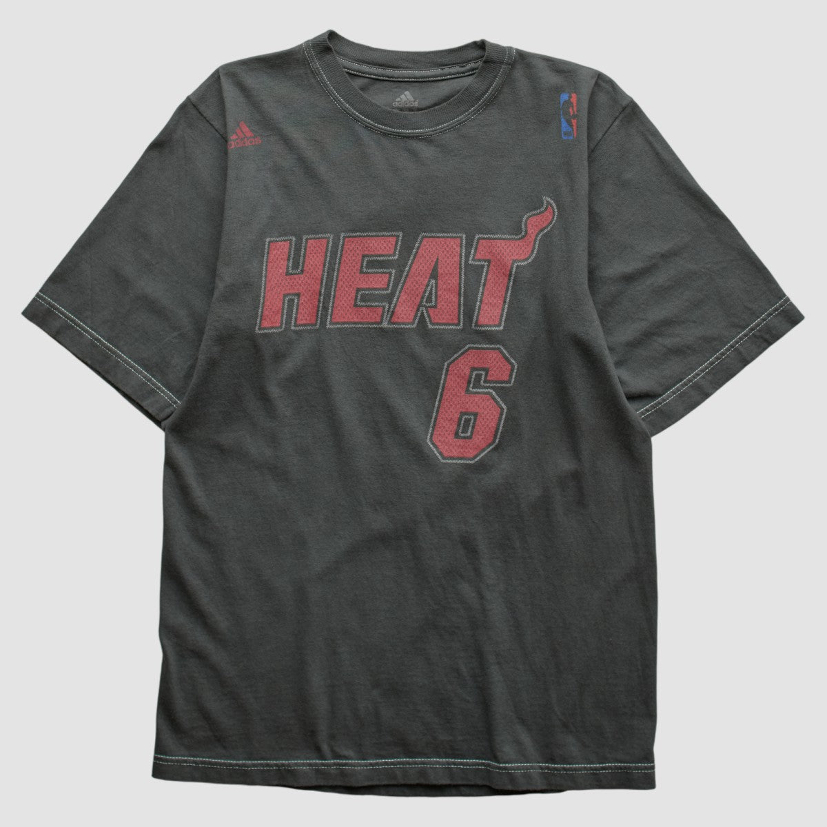 Charcoal Miami Heat 2010s T-shirt | NBA