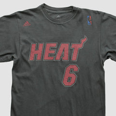 Charcoal Miami Heat 2010s T-shirt | NBA