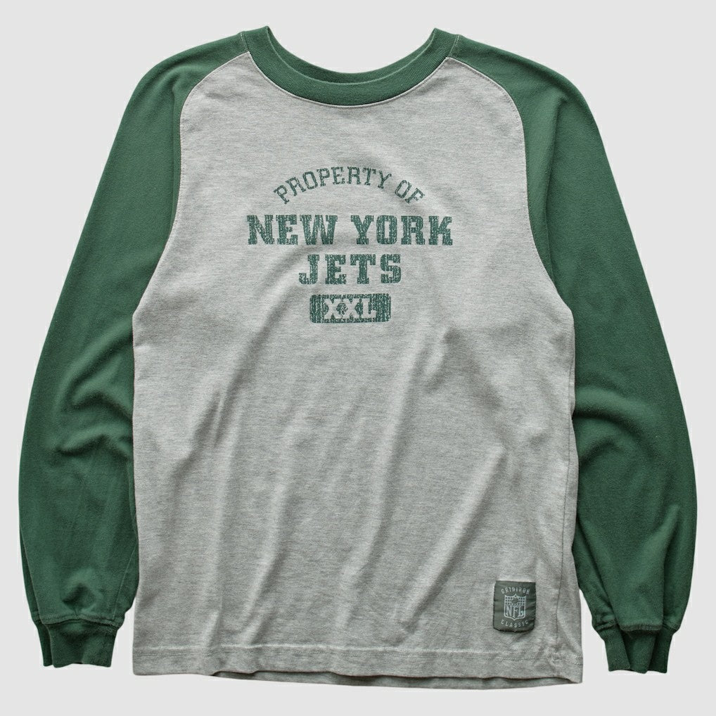New York Jets Grid Iron 2000s Long Sleeve T-shirt | NFL Hot